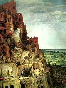 Pieter Bruegel detalj fran babels torn oil